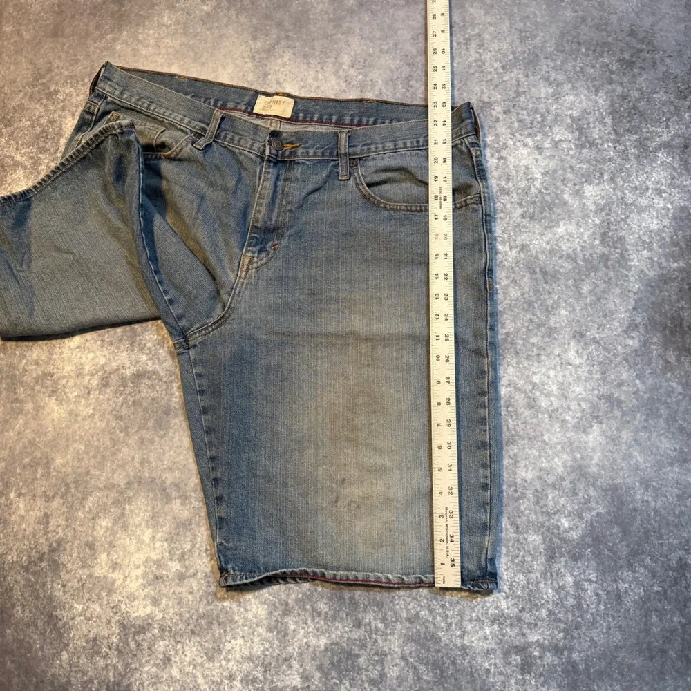 Vintage Old Navy Mens Blue Denim Jean Shorts Size 40 Medium Wash‎ Casual Jorts